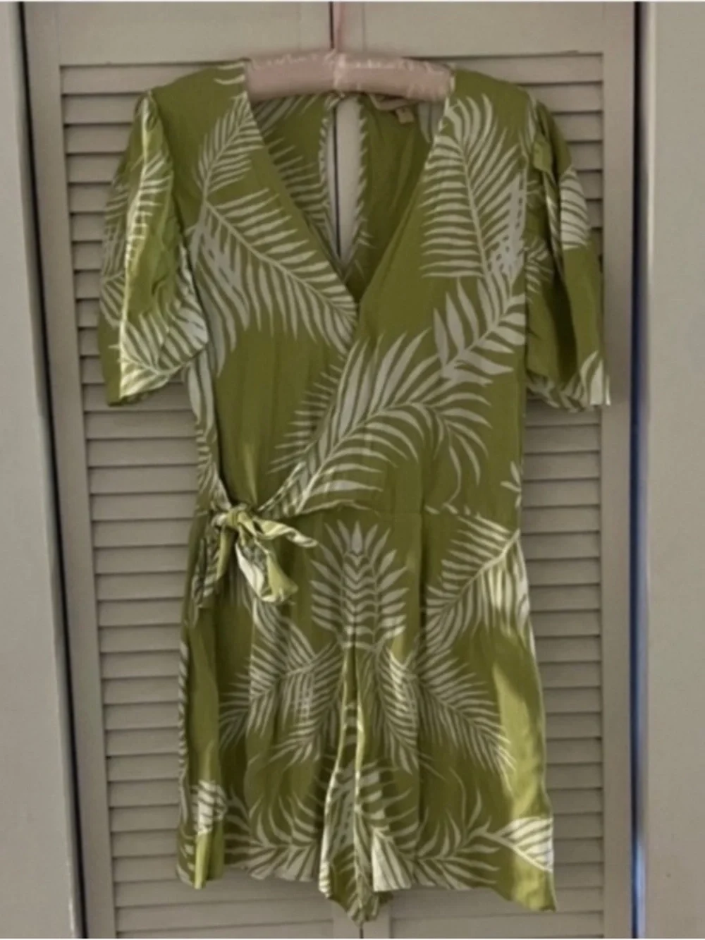 Cleobella Remington Palm Green Romper Size Small